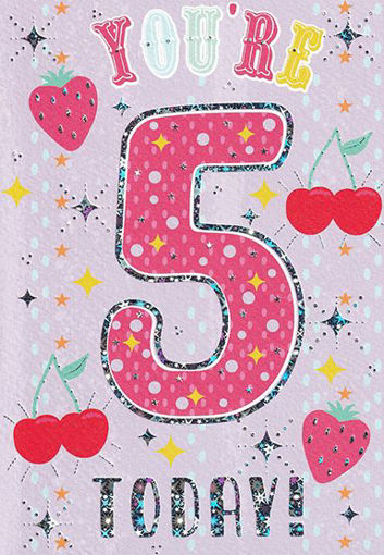 Picture of 5 TODAY BIRTHDAY CARD